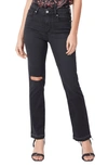 Paige Denim Cindy Undone Hem Jean In Night Owl Destructed