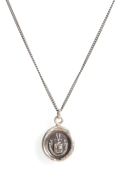 Pyrrha Be Here Now Pendant Necklace In Sterling Silver