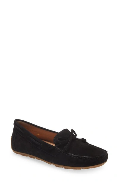 The Flexx Hallie Loafer In Black Camoscio