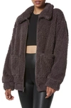 Marc New York Ultra Soft Faux Fur Jacket In Pavement