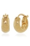 Monica Vinader Siren Mini Huggie Hoop Earrings In Gold Plate