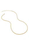 MONICA VINADER ROPE CHAIN NECKLACE,GP-CH-LR18-NON