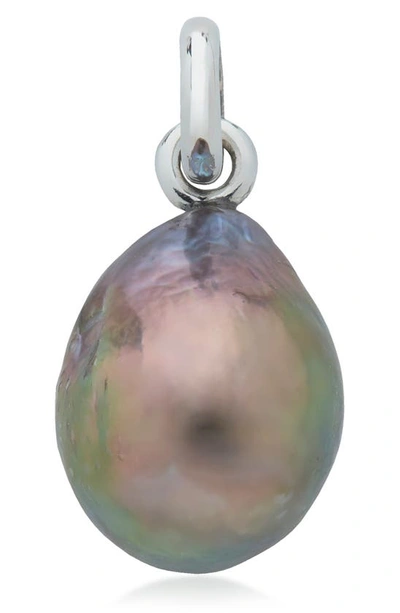 Monica Vinader Nura Sterling Silver And Baroque Pearl Pendant