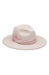 Eugenia Kim Virginia Wool Fedora In Nude