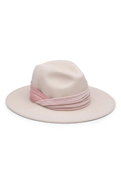 Eugenia Kim Virginia Wool Fedora In Nude
