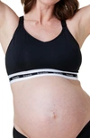 Bravado Designs Womens Black Original Stretch-jersey Pumping And Nursing Bra M+ In Black
