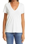 Rag & Bone The Garment Dye V-neck Cotton T-shirt In Modern Mint