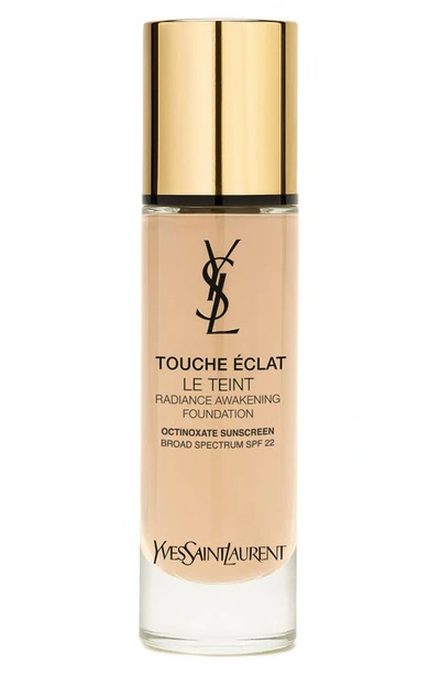 Saint Laurent Touche Eclat Le Teint Radiant Liquid Foundation With Spf 22 In B20 Ivory
