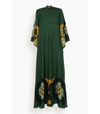 La Doublej Magnifico Printed-crepe Maxi Dress In Multi