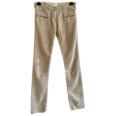 Pre-owned Isabel Marant Étoile Straight Pants In Beige