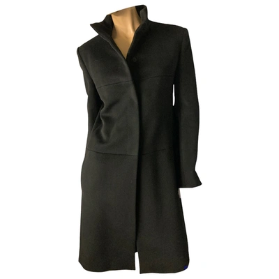 Pre-owned Fendi Wool Coat In Black