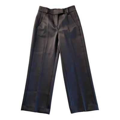 Pre-owned Weili Zheng Straight Pants In Blue