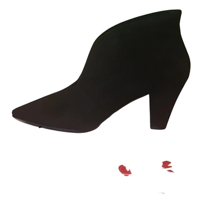Pre-owned Cuplé Ankle Boots In Black