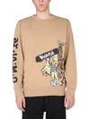 Disclaimer Crew Neck Sweatshirt In Brown