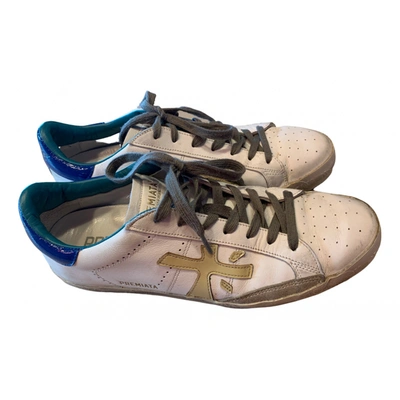 Pre-owned Premiata Leather Trainers In White