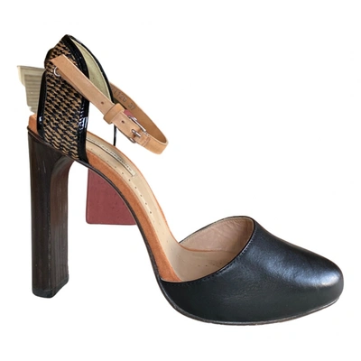 Pre-owned Opening Ceremony Leather Heels In Black
