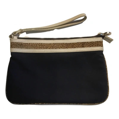 Pre-owned Borbonese Leather Clutch Bag In Multicolour