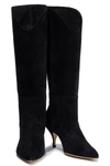 Magda Butrym Czech Crystal-embellished Suede Boots In Black