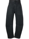 Nili Lotan Curved-leg Denim Jeans In Grau