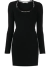 Alexander Wang T Black Viscose Blend Mini Dress Nd T By Alexander Wang Donna Xs