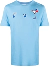 OFF-WHITE X MBL BLUE JAYS LOGO-PRINT T-SHIRT