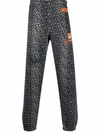 Heron Preston Abstract-spot Track Pants In Schwarz