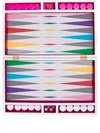 Jonathan Adler Checkerboard Backgammon Set In White