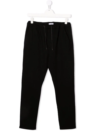 PAOLO PECORA TEEN DRAWSTRING-WAIST TRACK TROUSERS