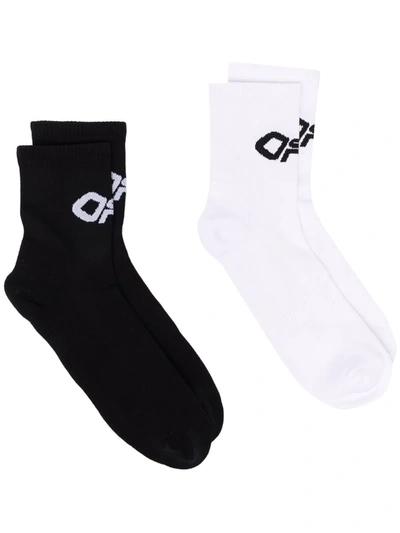 Off-white Logo-motif Socks In White