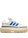 Adidas Originals Ivy Park Super Sleek Chunky (core White/glory Blue/blue Tint) In White