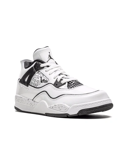 Jordan Kids' Air  4 Retro "diy" Sneakers In White