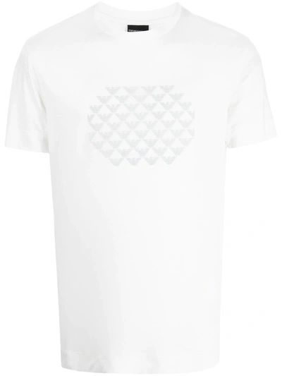 Emporio Armani Round Neck Short-sleeved T-shirt In White