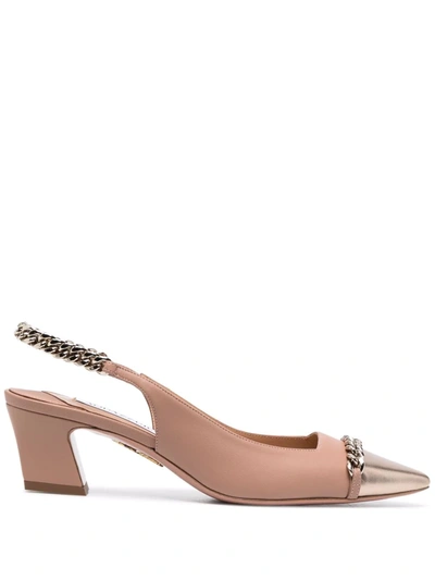 Aquazzura Nikki Slingback Pumps In Rosa