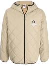 AAPE BY A BATHING APE QUILTED-FINISH HOODED JACKET