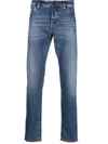 PT05 FADDED-EFFECT STRAIGHT-LEG JEANS