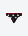 MOSCHINO ALL-OVER POLKA DOTS STRETCH THONG