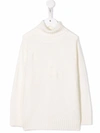 Fendi Mock-nek Jumper In Neutrals