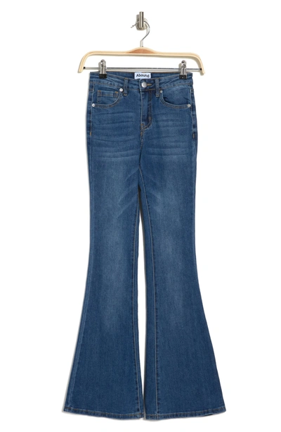 Abound Mid Rise Flared Jeans In Blue Med Dark Wash