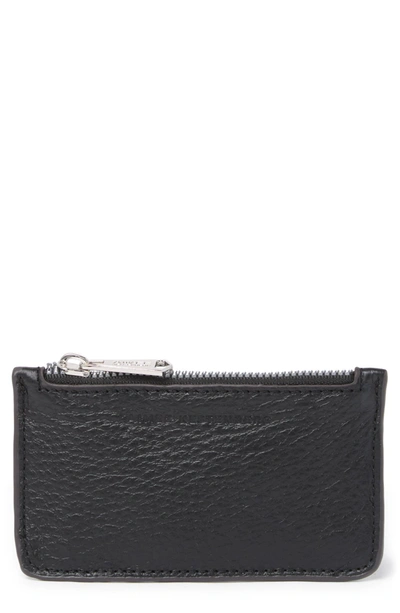 Aimee Kestenberg Melbourne Leather Wallet In Black W/ Silver