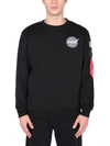 Alpha Industries Space Shuttle Sweatshirt In Nero