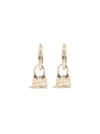 JACQUEMUS LES CREOLES CHIQUITO BRASS EARRINGS,213JW01213580200GOLD