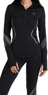 Adidas By Stella Mccartney Womens Black Truepurpose Midlayer Stretch Recycled-polyester Top Xs