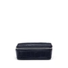 Smythson Womens Navy Mara Croc-embossed Leather Trinket Case In Navy