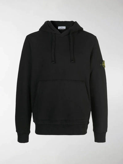 Stone Island Logo贴花连帽衫 In Black