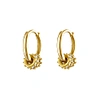 Olivia Le Emma Convertible Pave Gold Hoop Earrings - Silver In Hoop
