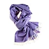 Kinalba Marquee Lilac Herringbone Cashmere And Silk Stole In Silk
