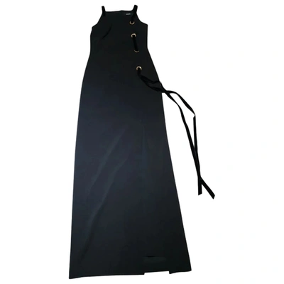 Pre-owned Badgley Mischka Maxi Dress In Black