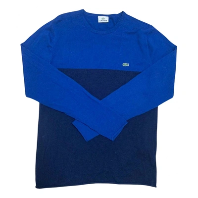 Pre-owned Lacoste Wool Knitwear & Sweatshirt In Blue