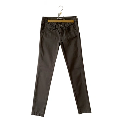 Pre-owned Fornarina Slim Jeans In Anthracite