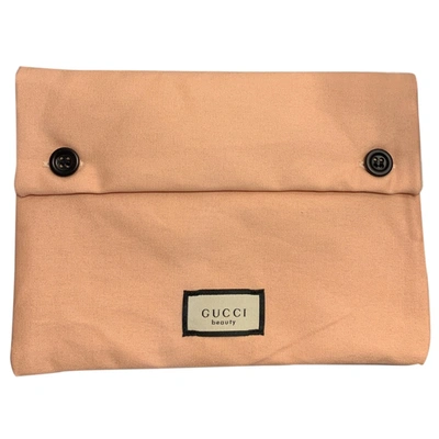 Pre-owned Gucci Clutch Bag In Pink